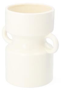 Homla Keramická bílá váza, 15 cm, DAO