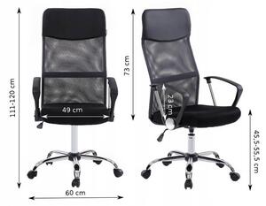 Bestent Ergonomická kancelářská židle BLACK