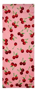 Růžová bavlněná plážová osuška 78x200 cm Cherries – Catherine Lansfield