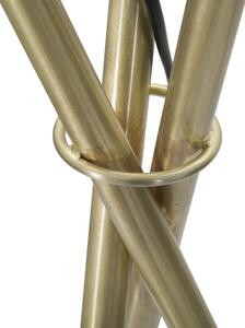 Stojací lampa Mauro Ferretti Tripod, 55x155 cm, zlatá/bílá