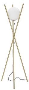 Stojací lampa Mauro Ferretti Tripod, 55x155 cm, zlatá/bílá