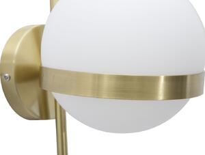 Nástěnné svítidlo Mauro Ferretti Cia, 15x20x40 cm, zlatá/bílá