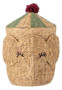 Dětský koš na hračky z vodního hyacintu v přírodní barvě ø 35x50 cm Bobo – Bloomingville Mini
