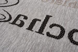 Makro Abra Kusový koberec Sisal MELISSA KF88A Kafe Popisy šedý Rozměr: 160x230 cm