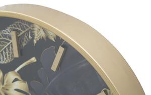 Nástěnné hodiny Mauro Ferretti Artova, 40x6 cm, černá/zlatá