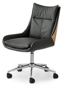 Kancelářské křeslo Leoss (černá). Akce -15%