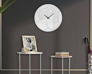 Bílé nástěnné hodiny Mauro Ferretti Tree II, 55x4,5 cm