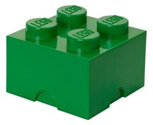 Tmavě zelený úložný box LEGO® Smart 25 x 25 cm