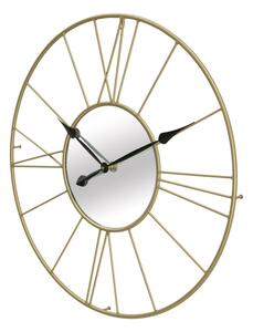 Zlaté nástěnné hodiny Mauro Ferretti Ilos, 80x6 cm