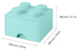 Lego® Tyrkysový úložný box LEGO® Storage 25 x 25 cm