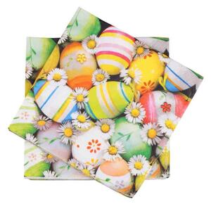 Altom Velikonoční papírové ubrousky, barevné kraslice, 20 kusů