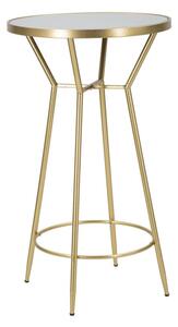Zlatý barový stolek Mauro Ferretti Circle 60x105 cm