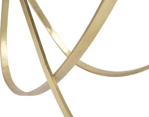 Konzolový stolek Mauro Ferretti Alter, 120x40x79 cm, zlatá/černá