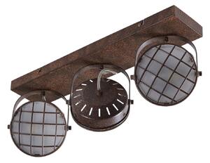 Stropní Lampa Lindby, Tamin, stmívatelné, Hnědá / Rezavá, Obývací pokoj, Kov, Industriální design
