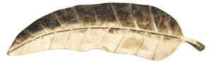 Zlatá kovová dekorativní mísa Mauro Ferretti Leaf 38x3x11 cm