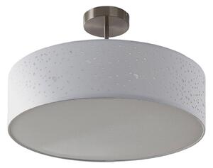 Stropní Lampa Lindby, Umma, stmívatelné, Bílá, Obývací pokoj, Tkanina / Textil, Moderní