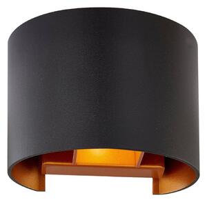 Nástěnná Svítidla Arcchio, Zuzana, stmívatelné, Černá, Obývací pokoj, Hliník, Moderní