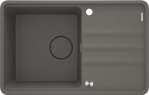 Deante Momi, 1-komorový granitový drez 780x500x230 mm, antracitová metalíza, DEA-ZKM_T113