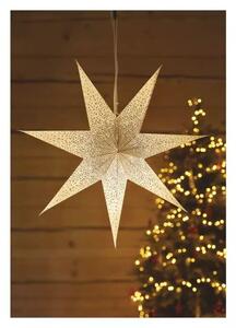 EMOS Vánoční papírová hvězda bílo-stříbrná závěsná 60cm DCAZ08