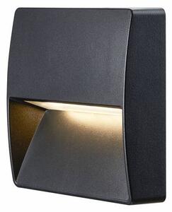 LA 1002869 DOWNUNDER OUT square WL, Outdoor, nástěnné vestavné LED svítidlo, antracitové, 3000K - BIG WHITE (SLV)