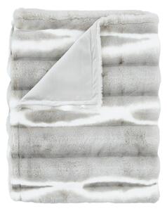 Světle šedá deka z umělé kožešiny 130x170 cm Flint – Catherine Lansfield