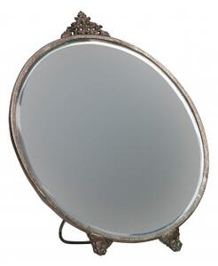 DEEEKHOORN Zrcadlo stolní kulaté POSH ,metal-antická mosaz 800865-B