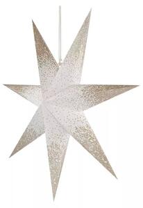 EMOS Vánoční papírová hvězda bílo-zlatá závěsná 60cm DCAZ07