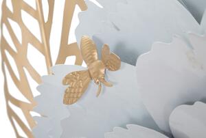 Nástěnná dekorace Mauro Ferretti Blossom, 158x9x60 cm, bílá/zlatá