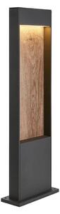 LA 1002957 FLATT POLE 65 Outdoor, stojací LED svítidlo, 3000K, IP65, antracitové/hnědé - BIG WHITE (SLV)