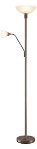 Stojací Lampa Lindby, Jost, Šedá, Obývací pokoj, Kov, Moderní