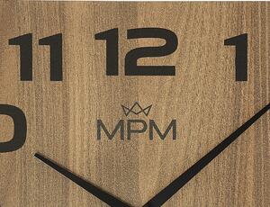 Tradiční dřevěné hodiny světle hnědé/černé MPM E07M.4260.5390