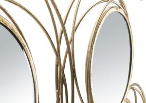 Zlaté nástěnné dekorativní zrcadlo Mauro Ferretti Dirak B, 124,5x4x53,5 cm