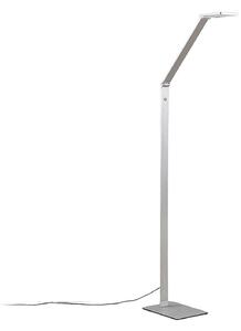 Stojací Lampa Lucande, Resi, stmívatelné, Metalická, Pracovna, Hliník, Moderní