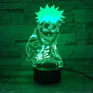 3D LED Lampička Naruto Uzumaki