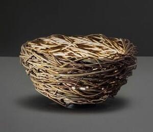 LND NS70000DNB10G Venkovní svítidlo NEST Ø17cm 8W vrbové proutí - LANDA