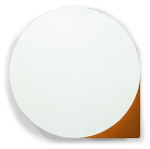 Kovová závěsná/se zrcadlem koupelnová skříňka v terakotové barvě 55x55 cm Sonnet – Spinder Design