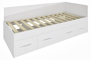 Postel RANGO (R) 90cm, s roštem a s úložným prostorem