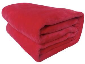 Bavlissimo Kvalitní deka z mikrovlákna - Červená 150 x 200 cm