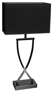 Stolní lampa By Rydéns, Omega, Metalická, Obývací pokoj, Tkanina / Textil, Moderní
