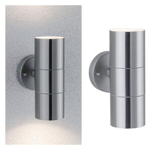 P 94331 Venkovní nástěnné svítidlo Flame IP44 max. 2x35W GU10 ocel kartáčovaný 230V - PAULMANN