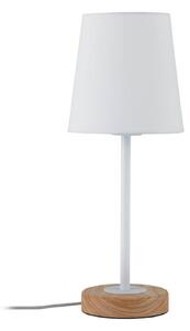 Stolní lampa Paulmann, Stellan, Bílá, Obývací pokoj, Tkanina / Textil, Moderní