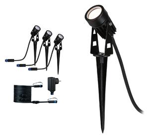 P 94373 Plug & Shine základní sada bodové svítidlo IP65 3,5W teplá bílá vč. kabel, Trafo a spot - PAULMANN