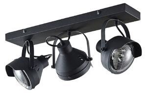 Stropní Lampa Lindby, Henega, stmívatelné, Černá, Obývací pokoj, Kov, Industriální design