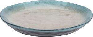 Excellent Houseware Jídelní talíř, 20 cm, Reactive Glaze Barva: Zelená