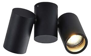 Stropní Lampa Arcchio, Gesina, stmívatelné, Černá, Obývací pokoj, Kov, Moderní