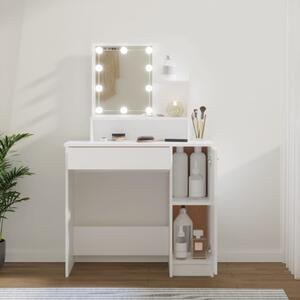 Toaletní stolek s LED bílý 86,5 x 35 x 136 cm