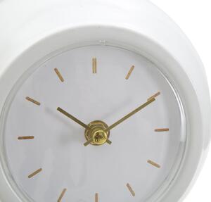 Bílé stolní hodiny Mauro Ferretti Balus, 16x13x19 cm