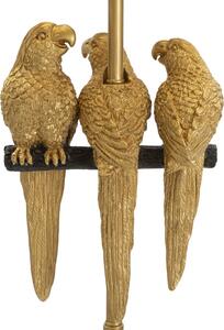 Stojací lampa Mauro Ferretti Parrots, 37x37x164,5 cm, černá/zlatá