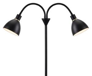 Stojací Lampa Nordlux, Ray, Černá, Obývací pokoj, Kov, Moderní
