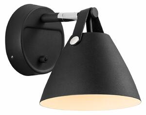 Nástěnná Svítidla DFTP by Nordlux, Strap, Černá, Obývací pokoj, Kov, Moderní